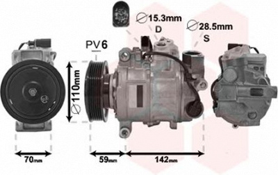 VAN WEZEL 0300k380 -  Компрессор, кондиционер